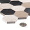 Andova Tiles SAMPLE Channing 2 x 2 Marble Honeycomb Mosaic Floor Use Tile SAM-ANDCHA123 - alternate 3